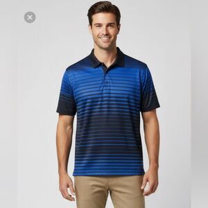 Take 50% OFF- Ben Hogan Performance Golf Polo Striped Shirt, Size-XL